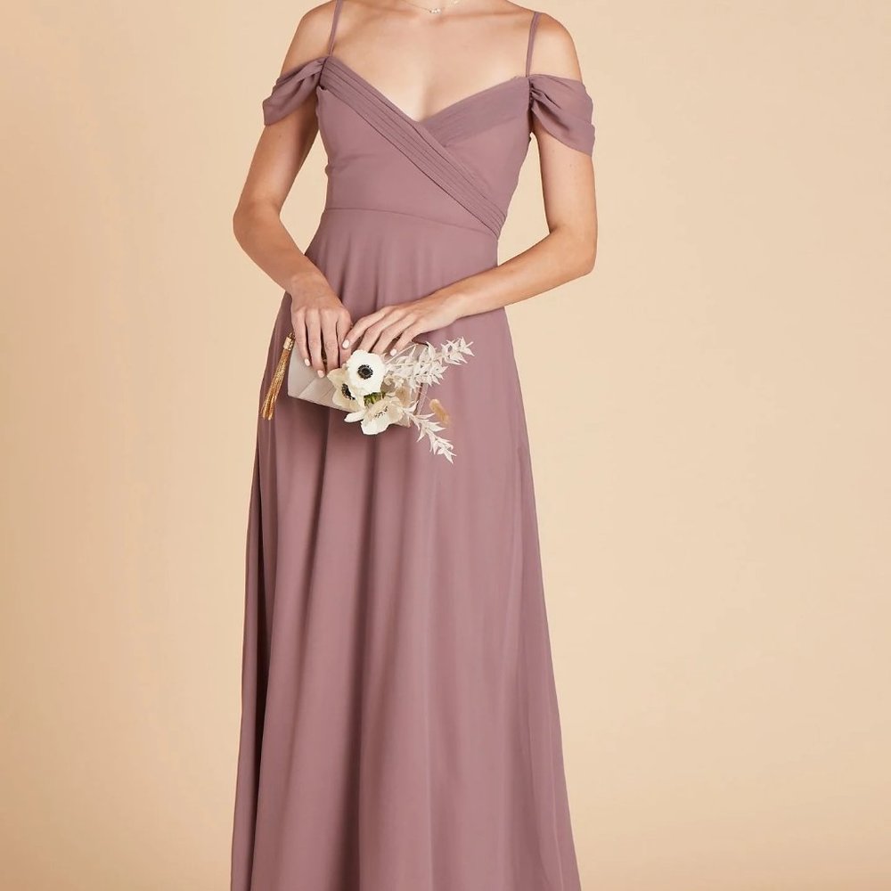 Birdy Grey Spence Convertible Bridesmaid Dress in Dark Mauve (with slit)